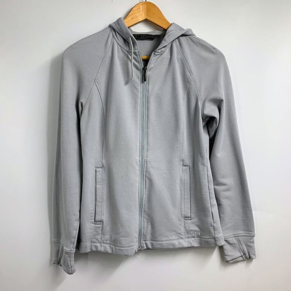 Rei Co-Op Women's Northway Full‎ Zip Cotton Long Sleeve Hooded Sweatshirt Size S
